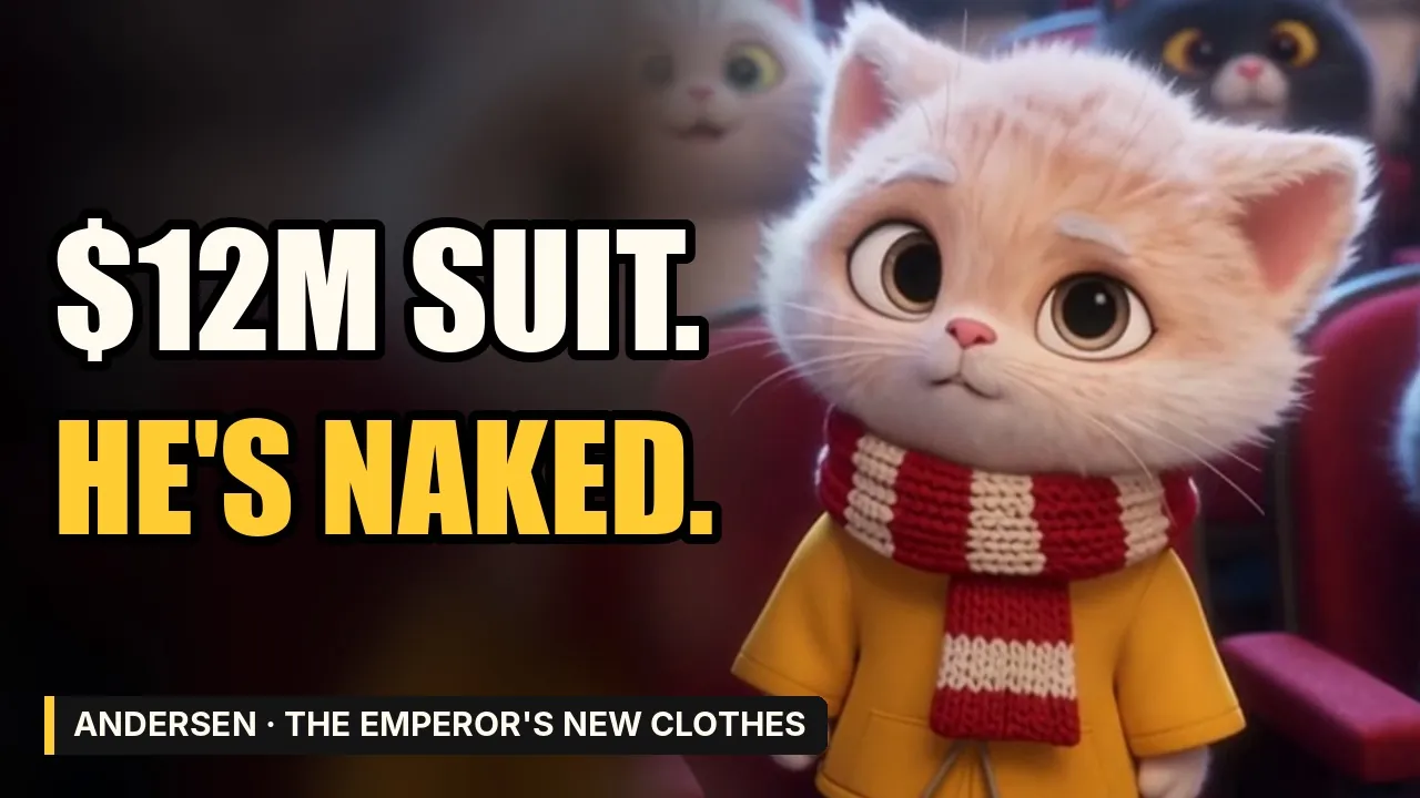 The Emperor’s New Clothes: The $12M Invisible Suit | Hans Christian Andersen retold by cats